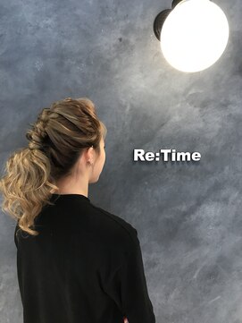 ヘア ストア リタイム(hair store Re-Time) あみこみポニテ