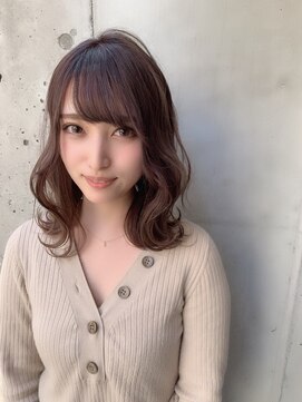 エムスラッシュ みなとみらい馬車道店(M SLASH) M.SLASH馬車道/シアベージュゆるふわウェーブパーマ抜け感ヘア