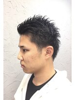 ヒロギンザ 浜松町店(HIRO GINZA) オールバックツーブロックショート<ヒロ銀座/浜松町/メンズ>