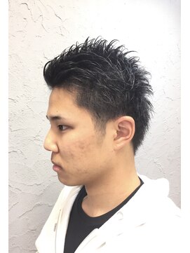 ヒロギンザ 浜松町店(HIRO GINZA) オールバックツーブロックショート<ヒロ銀座/浜松町/メンズ>