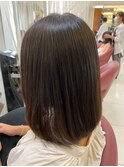 ナチュラルストレート/ワンレン/ロブ/ベージュ/20代30代40代/