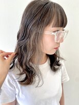 フォーク FOLK&nbsp;【FOLK】透明感インナーシルバー☆似合わせ波巻きセミロング♪