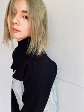 ガレージ バイ グリーン 原宿 表参道(Garage by green) 【loki】ハイトーン×ストレート