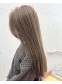【打越】ロング×パールグレージュ