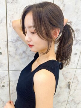 シーシンジュク 新宿南口(Sea shinjuku) 韓国風前髪×レイヤーカット【新宿/前髪/レイヤーカット】