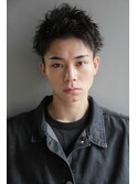 爽やかアップバング.束感スタイル mizuno