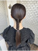 タイトシニヨン　結婚式ヘア　お呼ばれヘア　タイトアレンジ