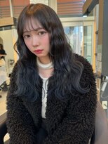 インク サカエ(inq sakae)&nbsp;ロングウェーブ/透明感グレーブラック