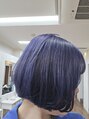 レシェル 岐阜(RECIEL)&nbsp;ブルー系カラーも好きですブリーチ2回以上加工無し