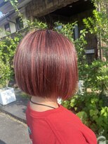 美容室 ルチア ハワイ(Luccica HAWAII)&nbsp;前下がりボブ/ハイライトカラー