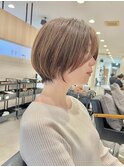 大人かわいい丸みショート