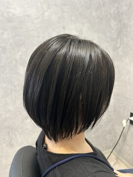 エルプラスヘアー 平尾店(L+hair) （30代）ツヤ髪ショートボブ