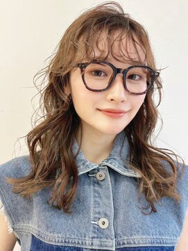 ホォレ 豊中店(fore) オリーブベージュショートミニボブグレージュブリーチレイヤー