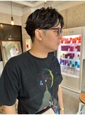 【札幌白石】カルマパーマ/メンズカット/センターパート