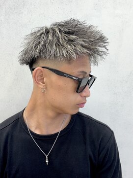 ルースト 西院店(ROOST) MEN'S HAIR/ツイストパーマ/ホワイトメッシュ
