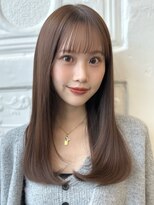 ガーデントウキョウ(GARDEN Tokyo) マロンブラウン/ミディアムロング/小顔ヘア/前髪