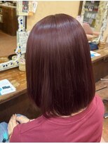 クレドガーデン 川口店(CRED GARDEN)&nbsp;切りっぱなしボブ/ベビーピンク/ファンシーピンク/透明感