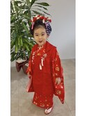 七五三　三歳　新日本髪