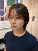 千葉駅/着物ヘア/大人ガーリー/ダークアッシュ/似合わせカット