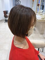 アッシュ 仙川店(Ash) 40代50代60代ひし形小顔ボブ絶壁解消白髪ぼかしハイライト