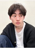 マッシュパーマ/ニュアンスパーマ/メンズ/アッシュブラウン/日吉