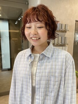 ムクコア(Muk CORE) ショートボブパーマボブニュアンス大人可愛い川崎