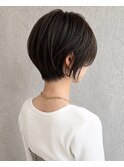 小顔効果◎丸みショートボブ！絶壁解消＆襟足スッキリ大人ボブ