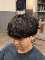 ノイセルヘアー(Noisyle Men's hair) リバースセンターパート/ニュアンスパーマ/ダウンバング/MEN'S◎
