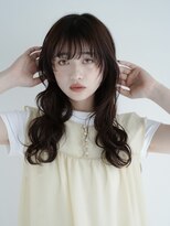 エシェル 平塚店(echelle) 顔まわりレイヤーで叶える韓国風ロングウェーブヘア