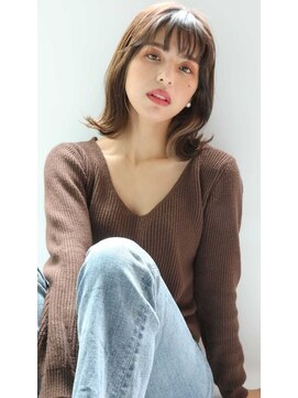 ルーチェココ(Lu'ce coco) ウルフレイヤーボブ[切りっぱなしボブエアリーロング美髪]