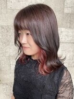 リサヘアーデザイン(RISA HAIR DESIGN)&nbsp;イヤリングカラー ミディアムヘア