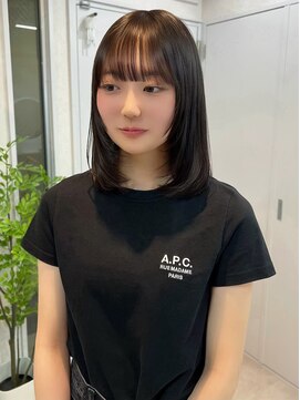 トレヘアー 京都 烏丸(tRe hair) レイヤーカット　ハイライト　インナーカラー　イルミナ　韓国
