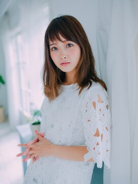 キャシー 行徳店(Cathy) ショートバングが可愛い☆くせ毛風ナチュラルミディ【行徳】