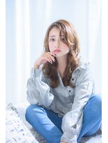 ネオリーブ ジューク 日吉店(Neolive JuQ)&nbsp;透け感たっぷりグレージュセミロング