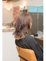 ヘアージャンティ(HAIR GENTIL)&nbsp;セミロング　【 無造作 × カール × インナーカラー 】