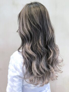 アルバム 銀座(ALBUM GINZA) ハイライトグラデーション_カーキグレージュ_ba327472