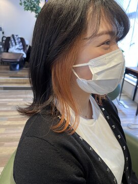 ヘアースパリゾート リアン 燕三条店(Lien) インナーオレンジ