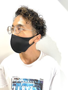 オレンジ 十三店(ORANGE) スパイラルパーマ×ハイライト