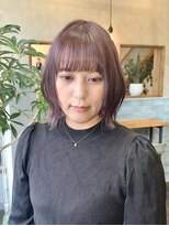 スパイス(SPICE) ラベンダーカラー×ぷつっとボブ