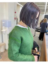 ガレージ バイ グリーン 原宿 表参道(Garage by green)&nbsp;【loki】ハイトーン×ボブ