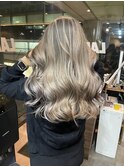 #バレイヤージュ#グレージュカラー#ボブウルフ#ココアベージュ
