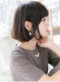 耳かけエアストレートワンカール大人ボブh2越谷20代30代40代