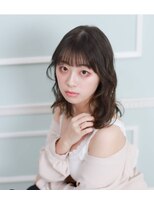 ミューテ 春日部大通り店(Mu-te)&nbsp;ナチュ可愛い丸みとダブルバンクの透け感ミディ