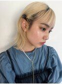 blonde hair