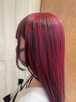 アレンヘアー 甲南本通り店(ALLEN hair)&nbsp;逆インナーカラー/チェリーピンク/カシスピンク