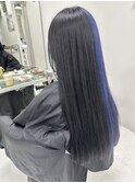 ツートーンカラー ブラック×ネイビー