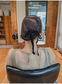 美シルエットなタイトシニヨン
