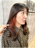 イヤリングカラー×テラコッタオレンジ