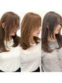 小顔レイヤーカットミディアムレイヤーレイヤーロング【日本橋】