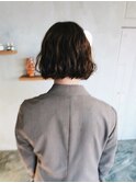 くせ毛パーマボブ